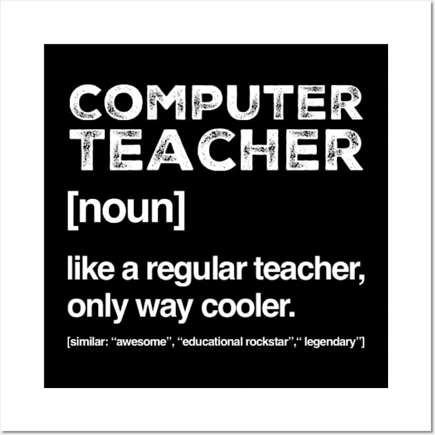 Computer Teacher Job Title Definition Career Wall Art by Inspire Enclave